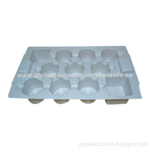 PS Vacuum Forming Tray with White Color, Customized Designs Welcomed